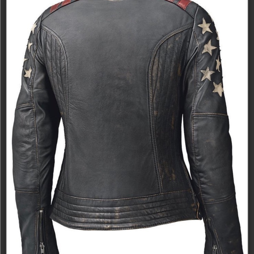 Women’s HELD leather Motorcycle jacket with inner pads RARE! Not an imitation! - Picture 2 of 10